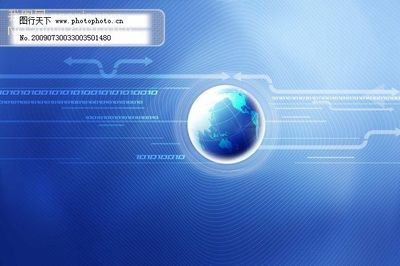 數字時代下的商務科技素材 電子科技與網絡數據的完美融合